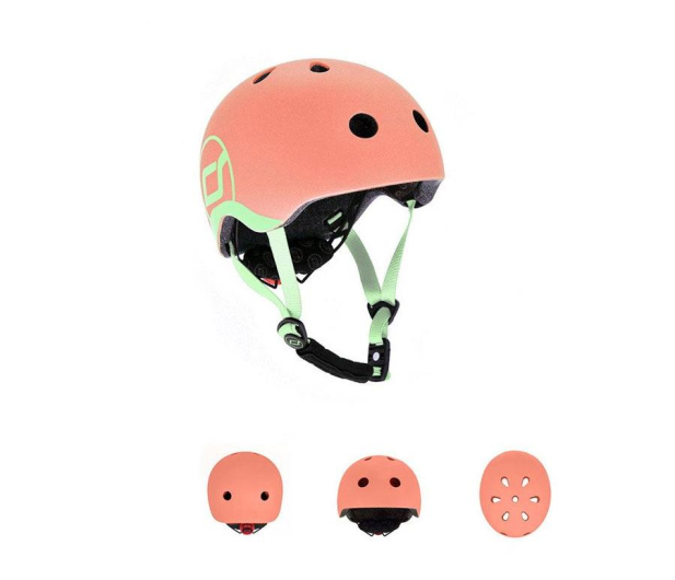 Scoot & Ride Kask Ochronny XXS-S dla dzieci 1-5 lat Peach - 580275 - zdjęcie 3